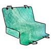 Teal Marble Print Pet Car Back Seat Cover