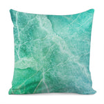 Teal Marble Print Pillow Cover