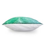 Teal Marble Print Pillow Cover