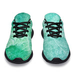 Teal Marble Print Sport Shoes GearFrost