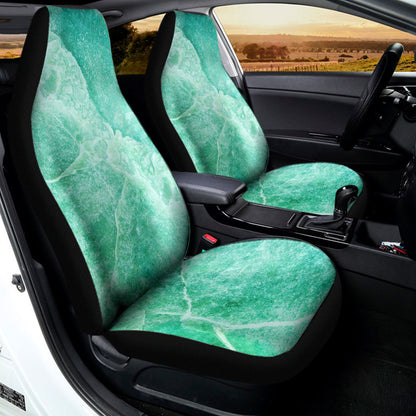 Teal Marble Print Universal Fit Car Seat Covers