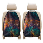 Teal Orange Universe Galaxy Space Print Car Seat Organizers