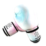 Teal Pink Liquid Marble Print Boxing Gloves