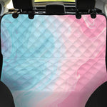 Teal Pink Liquid Marble Print Pet Car Back Seat Cover