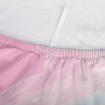 Teal Pink Liquid Marble Print Sofa Cover