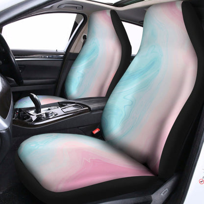 Teal Pink Liquid Marble Print Universal Fit Car Seat Covers