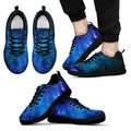 Teal Purple Stardust Galaxy Space Print Black Running Shoes