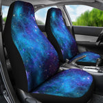 Teal Purple Stardust Galaxy Space Print Universal Fit Car Seat Covers GearFrost