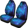 Teal Purple Stardust Galaxy Space Print Universal Fit Car Seat Covers GearFrost
