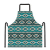 Teal Southwestern Navajo Pattern Print Apron