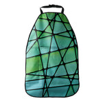Teal Stained Glass Mosaic Print Car Seat Organizers