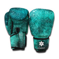 Teal Stardust Galaxy Space Print Boxing Gloves