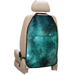Teal Stardust Galaxy Space Print Car Seat Organizers
