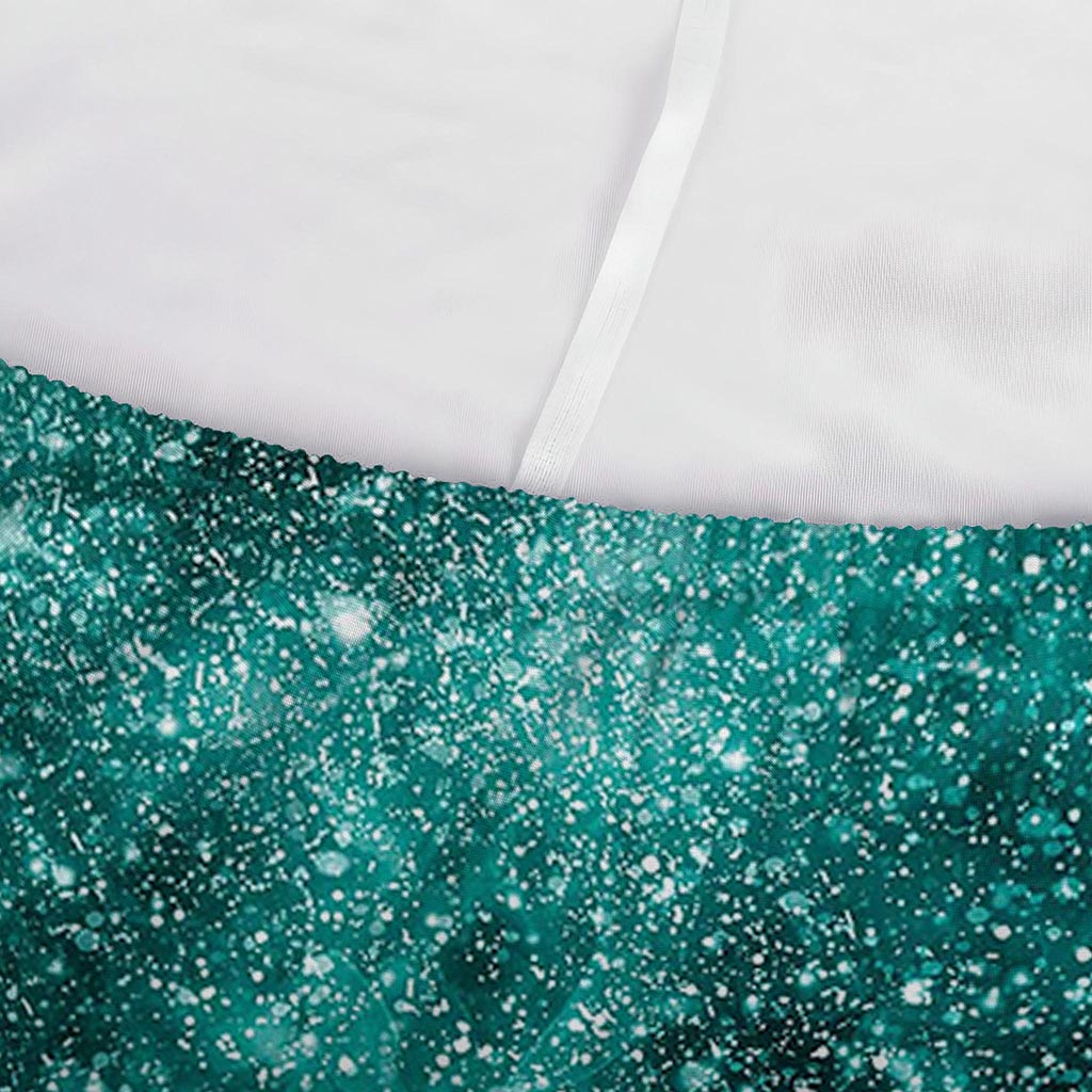 Teal Stardust Galaxy Space Print Sofa Cover