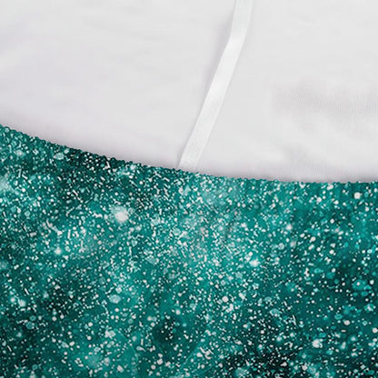 Teal Stardust Galaxy Space Print Sofa Cover