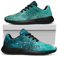 Teal Stardust Galaxy Space Print Walking Shoes