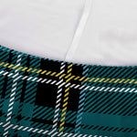 Teal Stewart Tartan Pattern Print Sofa Cover