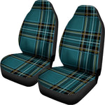 Teal Stewart Tartan Pattern Print Universal Fit Car Seat Covers