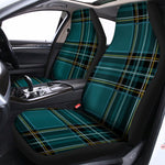 Teal Stewart Tartan Pattern Print Universal Fit Car Seat Covers