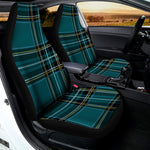 Teal Stewart Tartan Pattern Print Universal Fit Car Seat Covers