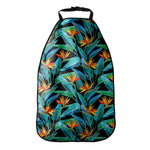 Teal Tropical Pattern Print Car Seat Organizers
