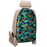 Teal Tropical Pattern Print Car Seat Organizers