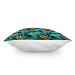 Teal Tropical Pattern Print Pillow Cover