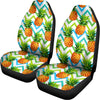 Teal Zig Zag Pineapple Pattern Print Universal Fit Car Seat Covers