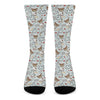 Teddy Bear Doctor Pattern Print Crew Socks