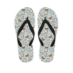 Teddy Bear Doctor Pattern Print Flip Flops