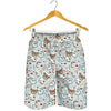 Teddy Bear Doctor Pattern Print Men's Shorts