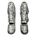 Teddy Bear Doctor Pattern Print Muay Thai Shin Guards