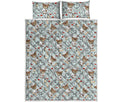 Teddy Bear Doctor Pattern Print Quilt Bed Set