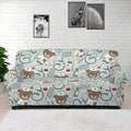 Teddy Bear Doctor Pattern Print Sofa Cover