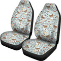 Teddy Bear Doctor Pattern Print Universal Fit Car Seat Covers