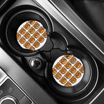 Teddy Bear Emoji Print Car Coasters