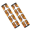 Teddy Bear Emoji Print Car Seat Belt Covers