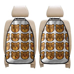Teddy Bear Emoji Print Car Seat Organizers