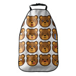 Teddy Bear Emoji Print Car Seat Organizers