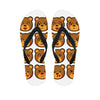 Teddy Bear Emoji Print Flip Flops