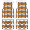 Teddy Bear Emoji Print Front and Back Car Floor Mats