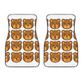 Teddy Bear Emoji Print Front Car Floor Mats
