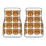 Teddy Bear Emoji Print Front Car Floor Mats