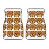 Teddy Bear Emoji Print Front Car Floor Mats