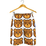 Teddy Bear Emoji Print Men's Shorts