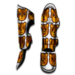 Teddy Bear Emoji Print Muay Thai Shin Guard