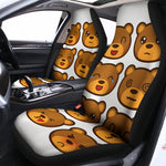 Teddy Bear Emoji Print Universal Fit Car Seat Covers