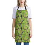 Tennis Ball And Racket Pattern Print Apron