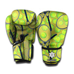 Tennis Ball And Racket Pattern Print Boxing Gloves