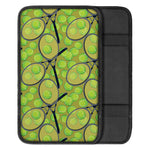 Tennis Ball And Racket Pattern Print Car Center Console Cover